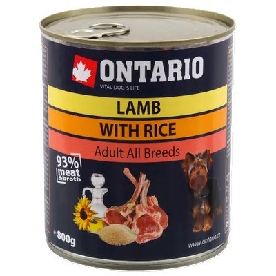 Can Lamb, Rice, Sunflower Oil - консерва за куче с агнешко и бял ориз 800 гр, Чехия 214-2164