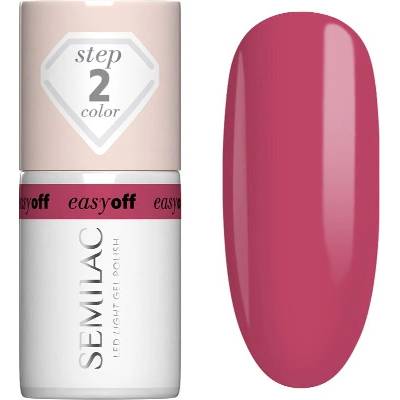 Semilac Easy Off Step 2 gelový lak na nehty s použitím UV/LED lampy odstín Pink Coral 7 ml