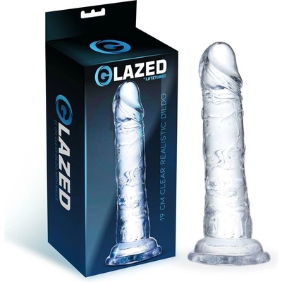 GLAZED Realistické dildo z krystalového materiálu 19 cm