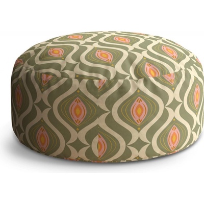 Sablio taburet Circle Retro ornament: 40x50 cm