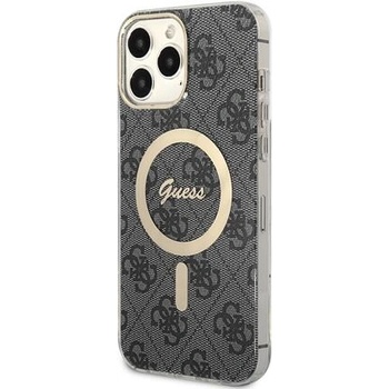 Púzdro Guess 4G IML MagSafe iPhone 13 Pro Max čierne