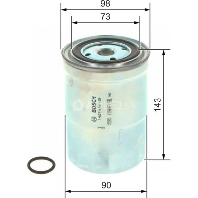 Palivový filter N4459 Bosch 1457434459