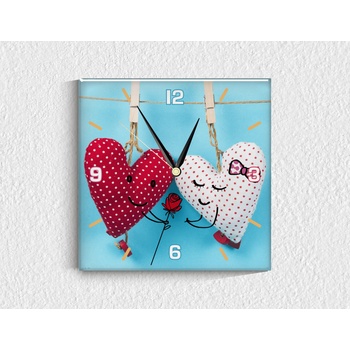 Image 1 of Стъклен стенен часовник 045