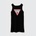 Guess Рокля потник за момиче в черно с червено лого Guess