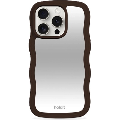 Holdit Гръб Holdit Wavy Case за iPhone 15 Pro Max - Chocolate/Mirror