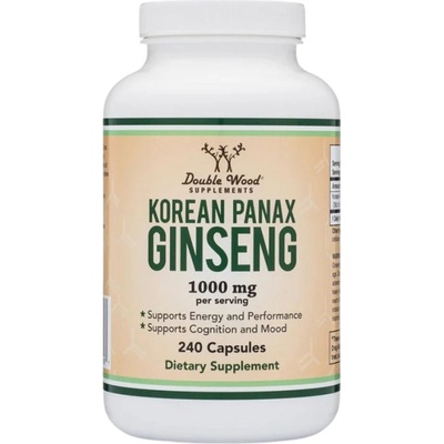Double Wood Supplements Korean Panax Ginseng 1000 mg [240 капсули]