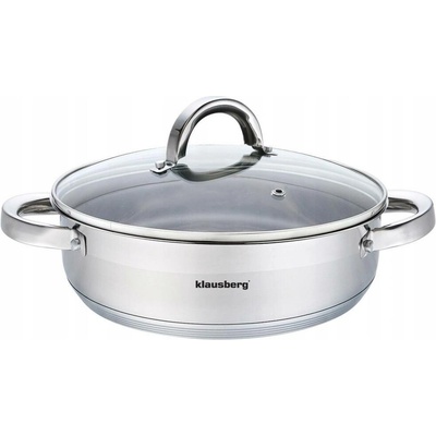 Klausberg Hrnec hrnec 3,5 l nerezová ocel 24 cm s víkem