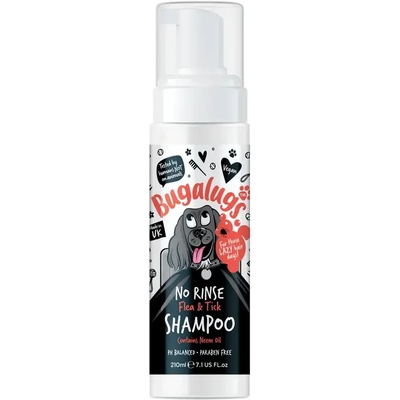 Bugalugs No Rinse Flea & Tick Mousse for Dogs Репелентна Пяна без Изплакване 200ml