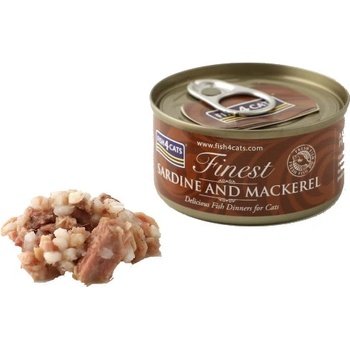 Fish4Cats Finest sardinka s makrelou 70 g