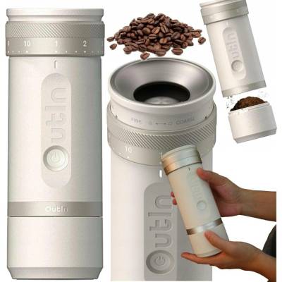 Outin Fino Portable Electric Espresso Coffee Grinder White
