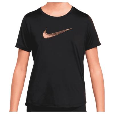 Спортна тениска Nike Girl's NP Dri-Fit One S/S Top Sport Sport shirt - Black / Black - размер XS (704-5752-0111)