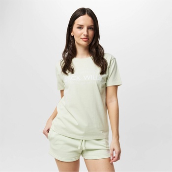 Image 1 of Jack Wills Дамска тениска Jack Wills Forstal Boyfriend T-Shirt Ladies - Seaglass