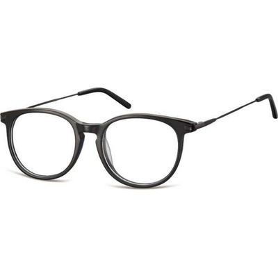 Ovalné brýle bez dioptrii Verbose- černé Olympic eyewear SUNCP149