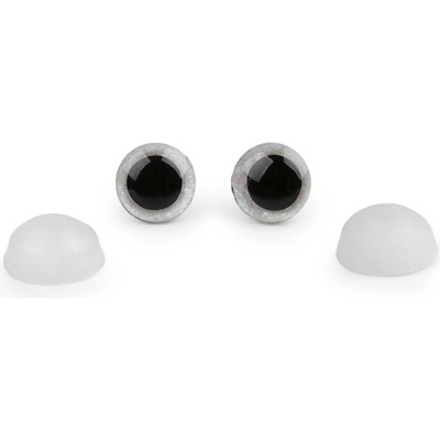 Bezpečnostní očka třpytivá krémová 12mm
