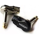 HICON J63MA05 plochý úhlový lomený jack 6,3mm mono kabelový samec