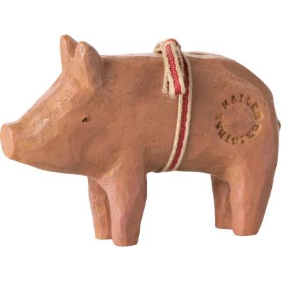 Vánoční ozdoba prasátko se stuhou Pig Medium Maileg