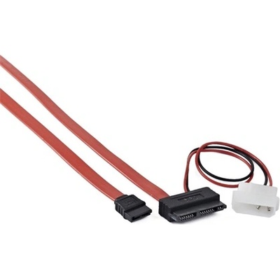 Gembird SATA - SATA Slimline 13pin F/F кабел за данни 0, 25 м червен CC-MSATA-001 (CC-MSATA-001)