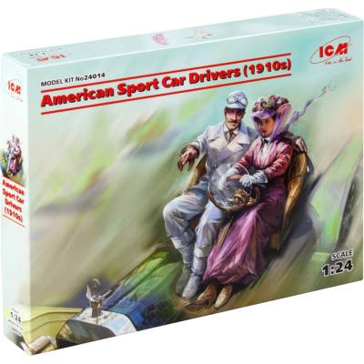 ICM American Sport Car Drivers 1910s 1 male 1 female fig. 1:24