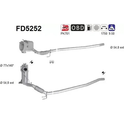 AS Filtr pevných částic ASA FD5252