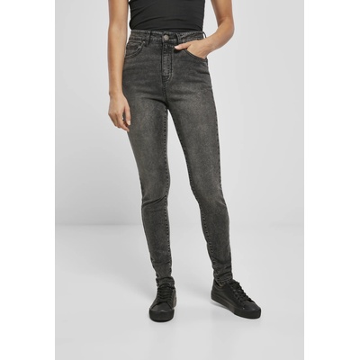 Urban Classics Дамски дънки в черно от Urban Classics, модел Ladies High Waist Skinny JeansUB-TB2970-00618 - Черен, размер 28/32