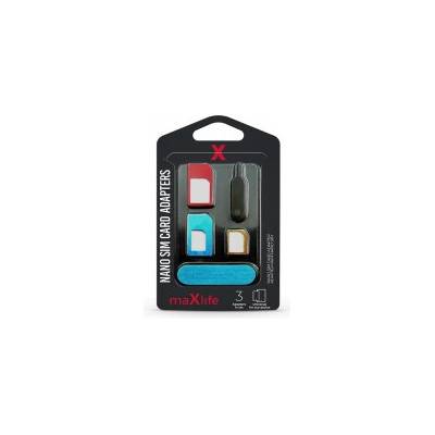 Maxlife Nano SIM adaptér 3ks včetně jehly