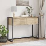 vidaXL Крайна масичка Сонома 100 x 36 x 75 см Инженерна дървесина (886697)