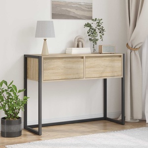 vidaXL Крайна масичка Сонома 100 x 36 x 75 см Инженерна дървесина (886697)