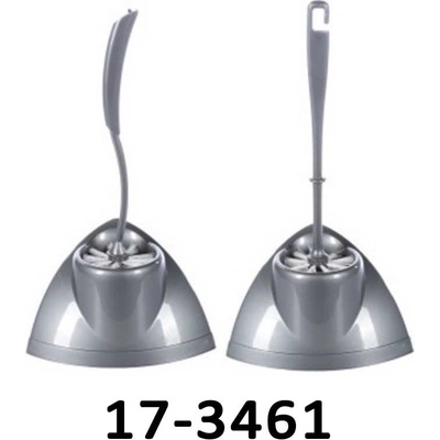 Lenman WC kartáč ELEGANCE se stojanem rohový šedá 17 3461