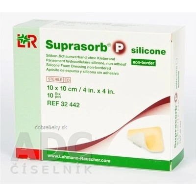 Suprasorb PU Krytie na rany nelepiace penové polyuretánové 10 x 10 cm 10 ks
