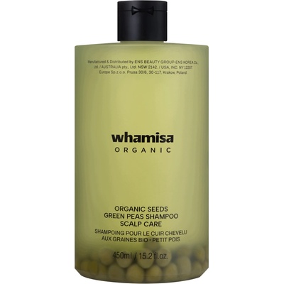 WHAMISA Organic Seeds Green Peas Shampoo Scalp Care 450 ml