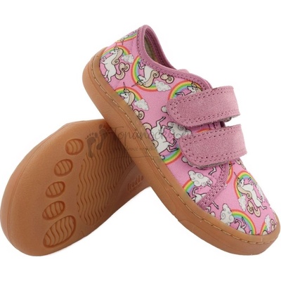 Froddo detské barefoot plátenky G1700355-8 white pink
