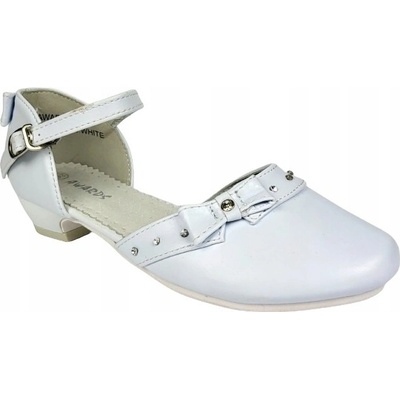 Balerínky dívčí boty dětské k prvnímu svatému přijímání kožená stélka