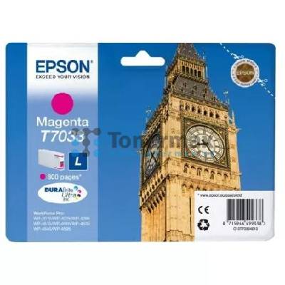 Epson T7033, C13T70334010, originální cartridge pro tiskárny Epson WP-4015, WorkForce Pro WP-4015, WP-4015DN, WorkForce Pro WP-4015DN, WP-4025, WorkForce Pro WP-4025, WP-4025DW, WorkForce Pro WP-4025D