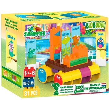 BiOBUDDi Конструктор, BioBuddi, Swampies, Речен сал, 31 части (BB0149)
