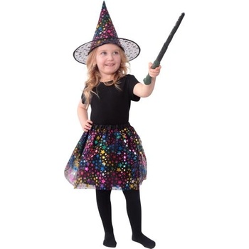 Rappa Детски костюм вещица звезда туту пола с шапка
