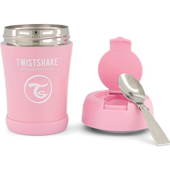 Twistshake Termoska na potraviny 350 ml ružová