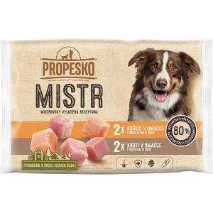 Propesko MISTR Dog Консерва с пилешко/индейка в сос 4 x 85 г