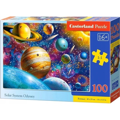 Castorland Пъзел Castorland от 100 части - Одисея на слънчевата система (B-111077)