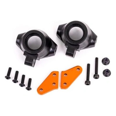 Traxxas предна главина алуминиева оранжево анодирана (лява и дясна)