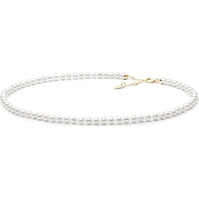 Gaura Pearls Perlový náhrdelník PYFORW555 Bílá
