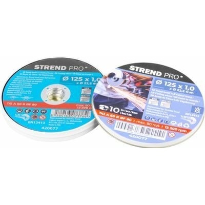 Strend Pro Rezný kotúč 125 x 1,0 x 22,2 mm 420077 10 ks