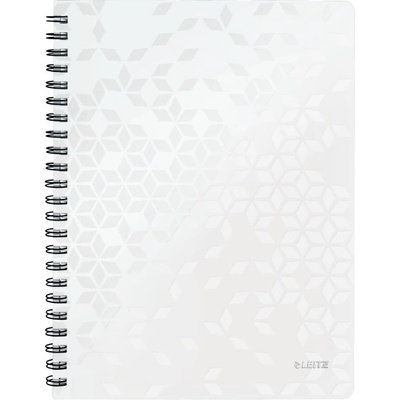 Leitz Спирална тетрадка с линийка LEITZ Wow A/4 80 листа бяла 46370001 (46370001)