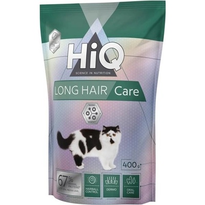 HiQ Cat Dry Adult Long Hair 0,4 kg