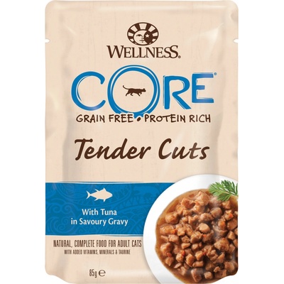 Wellness CORE Tender Cuts with Tuna in Savoury Gravy 85 g