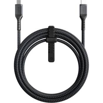 Nomad Kevlar USB-C to USB-C Charging Cable 100W - здрав кевларен USB-C към USB-C кабел за MacBook и устройства с USB-C порт (300 см) (черен)