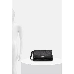Zadig&Voltaire Кожена чанта ROCKY II GRAINED LEATHER (LWBA04125)