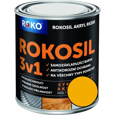 Rokosil akryl RK 300 6200 žlutá světlá 3L