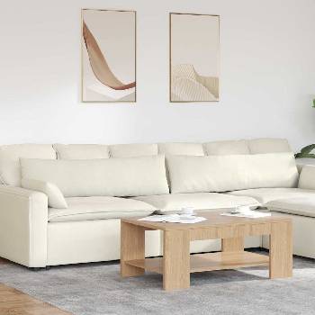 vidaXL Диван възглавници 2 pcs Крем 145 x 40 см Кордюрова тъкан (42013851)