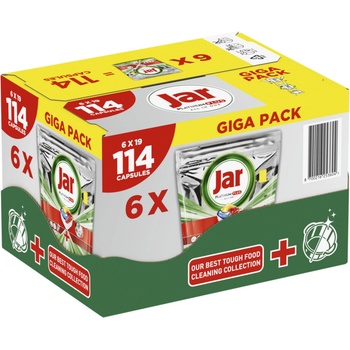 Jar Tablety do myčky Platinum Plus Yellow 6 x 19 ks 114 ks