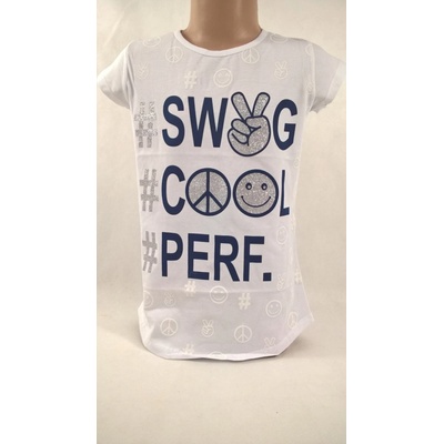 Dievčenské tričko Swag Cool Perf biela